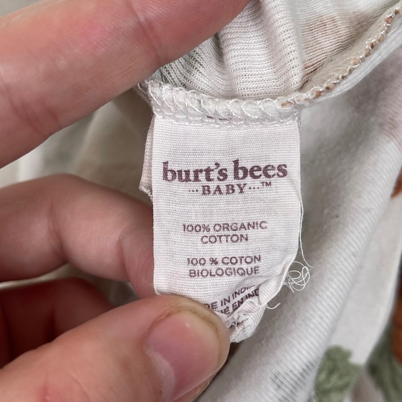 Burt's Bees Baby 18M Organic Cotton Pumpkin Print Pajamas Set Long Sleeve Fall - Picture 6 of 6